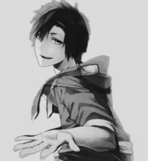 🖤 Anime, Manga, Cartone animato, Personaggio, Disegno telegram sticker