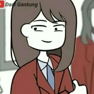 📍 Dasl Gantung アニメ, 漫画, 女の子, 女性, ポートレート, 笑顔 telegram sticker