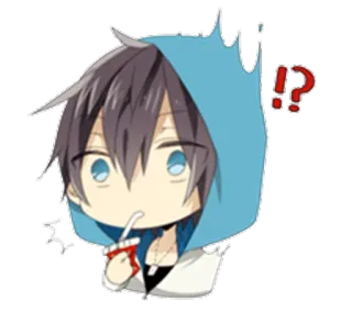 😐 Anime, Manga, Chibi, Dessin animé, Personnage, Boisson whatsapp sticker