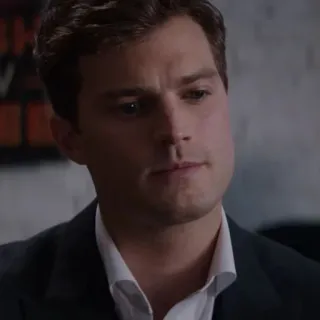 🍂 Christian Grey Fifty Shades of Grey Film, Fifty Shades, Grey, Christian Grey, attraktiv, Anzug whatsapp sticker