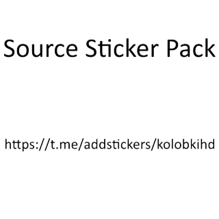 ⬜ Source Sticker Pack sticker, paket telegram sticker