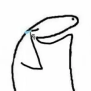 🤣 crying, drawing, sad, cartoon telegram sticker