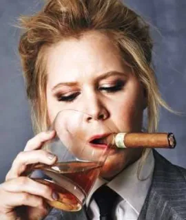 💋 Amy Schumer Zigarre, Alkohol, Comedian, Schauspielerin, Amy Schumer telegram sticker