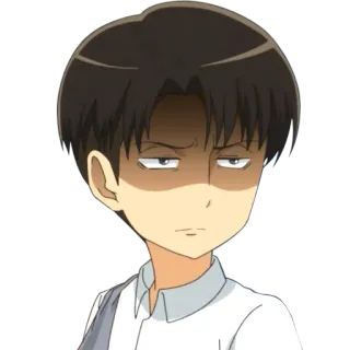 😒 Eren Yeager Attack on Titan anime, cartoon, Eren Yeager, Attack on Titan, scowl, anime character, manga telegram sticker