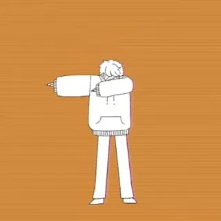 😎 dab, dance, pose, stick figure, cartoon, minimalist telegram sticker
