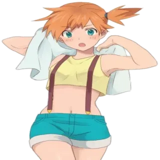 😏 Misty Pokemon Мисти, Покемон, Аниме, Мультфильм, Девушка telegram sticker