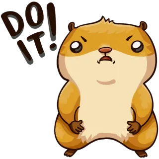 😠 Doi vt! Hamster, wütend, Sticker, süß, Cartoon telegram sticker