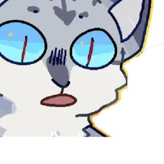 😦 Katze, Cartoon, Sticker, lustig, süß, Tier telegram sticker