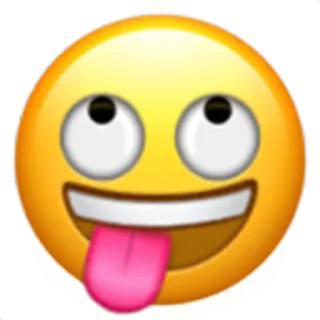 😛 emoji, face, goofy, expression, fun, silly whatsapp sticker