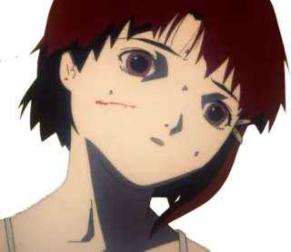 ✂ Lain Iwakura Serial Experiments Lain Anime, Karakter, Lain Iwakura, Serial Experiments Lain telegram sticker