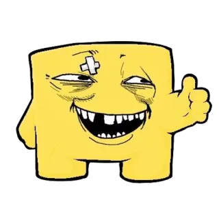 👍 meme, character, cartoon, sticker telegram sticker