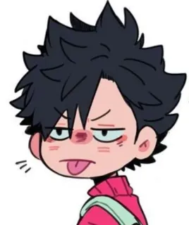 😝 Cartoon, Figur, Zunge, albern, Anime telegram sticker