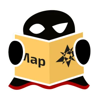 🗺 Лар sách, đọc, nhân vật, hình minh họa telegram sticker