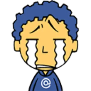 😭 การ์ตูน, ร้องไห้, เศร้า, อิโมจิ, ความรู้สึก telegram sticker