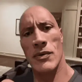 😳 Dwayne Johnson Dwayne Johnson, The Rock, Schauspieler, Promi, Porträt, Gesicht telegram sticker