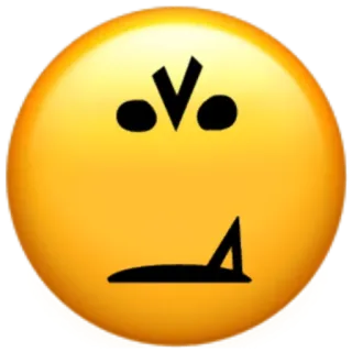 ☠️ Emoji, Twarz, Wyraz, Żółty, Naklejka telegram sticker