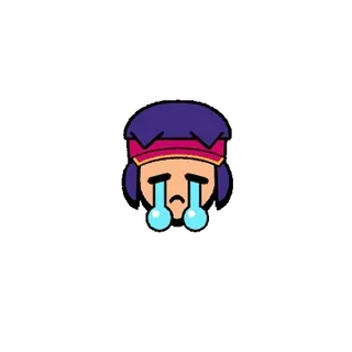😭 哭泣, 难过, 表情符号, 眼泪 telegram sticker