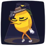 🚶 lemon, dancing, cartoon, fruit, funny telegram sticker