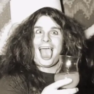 😜 Ozzy Osbourne sänger, ozzy, musik, rock, metal telegram sticker