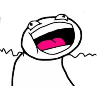😂 meme, laughing, face, white, pink telegram sticker