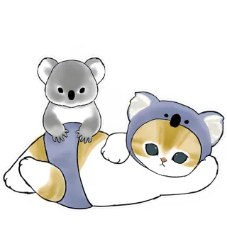 Котята в костюмах @Nyasticks telegram stickers