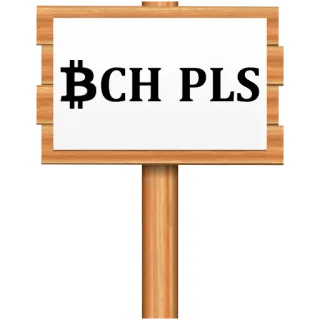 😎 BCH PLS bitcoin, crypto, sign, slang telegram sticker