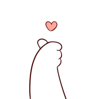 ❤ มินิฮาร์ท, หัวใจเกาหลี, ความรัก, ท่าทาง, มือ, หัวใจ telegram sticker