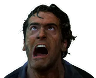 Bruice Campbell (Ash Williams, Evil Dead) whatsapp stickers