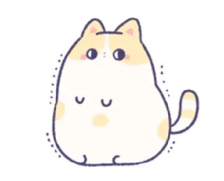 😨 猫, 动物, 贴纸, 可爱, 卡通 whatsapp sticker