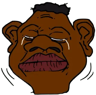 🍉 Мультфильм, Лицо, Грустный, Плачущий telegram sticker