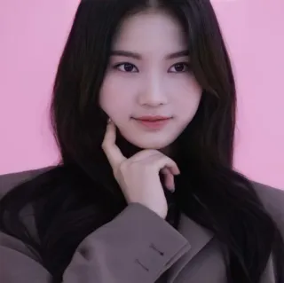 🔮 ritratto, donna, coreana, femmina, persona, bellezza, capelli whatsapp sticker