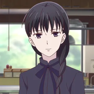 ⚡️ Kyoko Honda Fruits Basket anime, woman, character, japanese telegram sticker