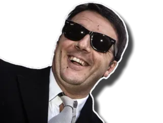 😎 político, sonrisa, retrato, gafas de sol, hombre, traje whatsapp sticker