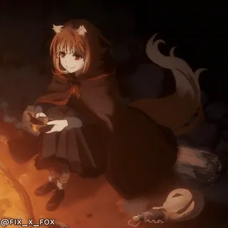 😋 Holo Spice and Wolf whatsapp sticker