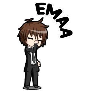 🤦‍♀ EMAA Anime, Manga, Chibi, Wütend, Frustriert telegram sticker