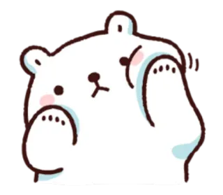 ☺️ urso, fofo, animal, adesivo whatsapp sticker