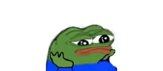 🙁 Pepe the Frog pepe, rana, meme, internet, triste telegram sticker