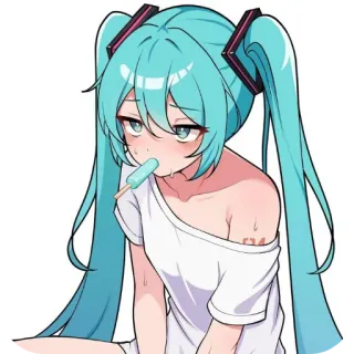 🔥 Hatsune Miku Vocaloid telegram sticker