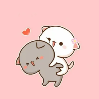 😘 gatto, carino, kawaii, cartone animato telegram sticker