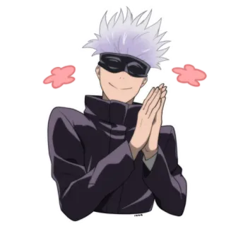 😍 Satoru Gojo Jujutsu Kaisen Anime, Gojo Satoru, Jujutsu Kaisen, Personaje, Manga, Sonriendo, Fanart whatsapp sticker