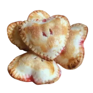🤩 en forme de coeur, tarte, pâtisseries, dessert, nourriture, viennoiserie, saint valentin telegram sticker