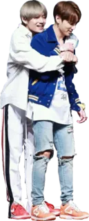 💞 kpop, men, hugging, friendship, Korean pop telegram sticker