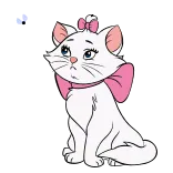 🦟 Marie The Aristocats gato, gatinho, aristogatas, disney, desenho animado, fofo, marie telegram sticker