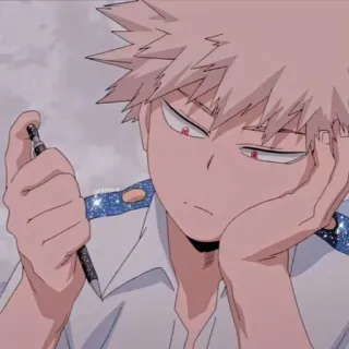 💥 Katsuki Bakugo My Hero Academia Anime, Manga, My Hero Academia, Katsuki Bakugo, Kartun, Karakter telegram sticker