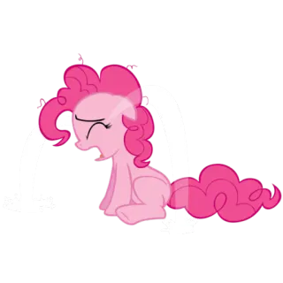 😭 Pinkie Pie My Little Pony pinkie pie, плачет, слёзы, мультик, пони, mlp telegram sticker