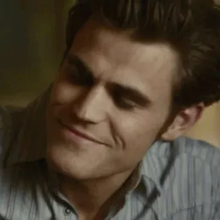 😌 Stefan Salvatore The Vampire Diaries Стефан Сальваторе, Дневники вампира, Пол Уэсли, вампир, сверхъестественное, драма telegram sticker