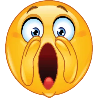 🙀 emoji, schockiert, überraschung, gesicht, ausdruck, verängstigt telegram sticker