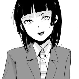 😏 Anime, Mangá, Estudante, Retrato telegram sticker