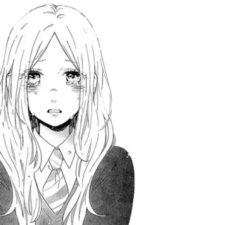 😭 Anime, Manga, Menangis, Sedih, Gadis telegram sticker