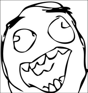 TrollFace whatsapp stickers